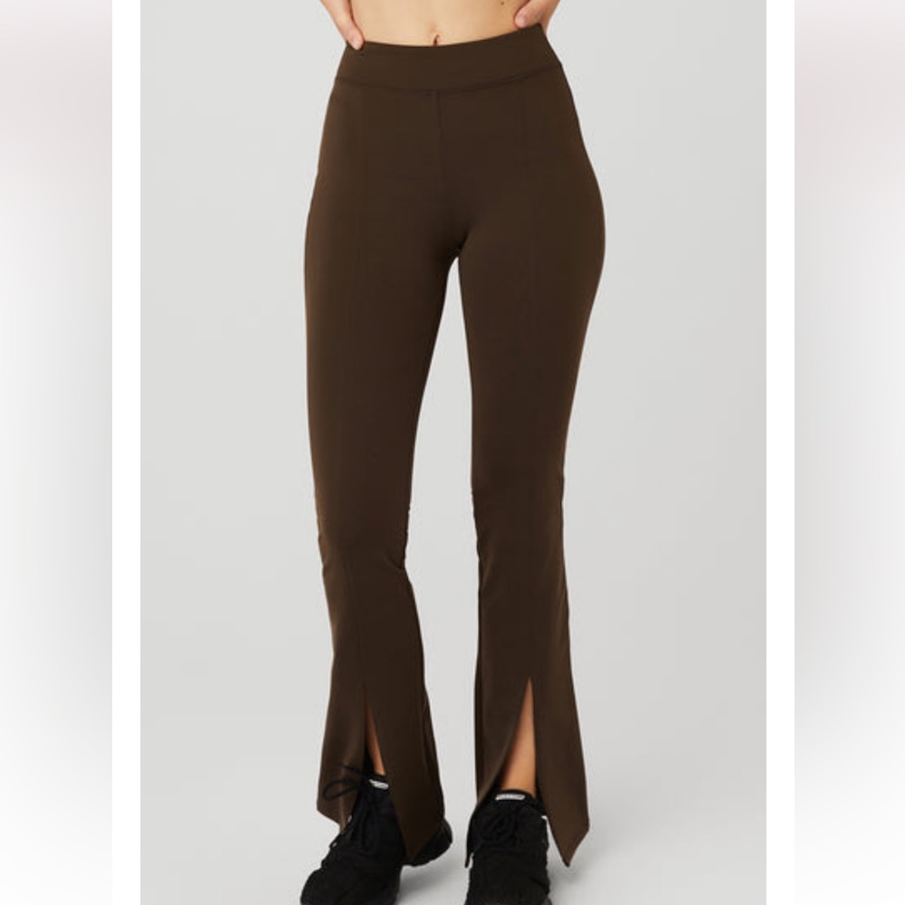 Alo yoga airbrush 7/8 split leggings in Espresso